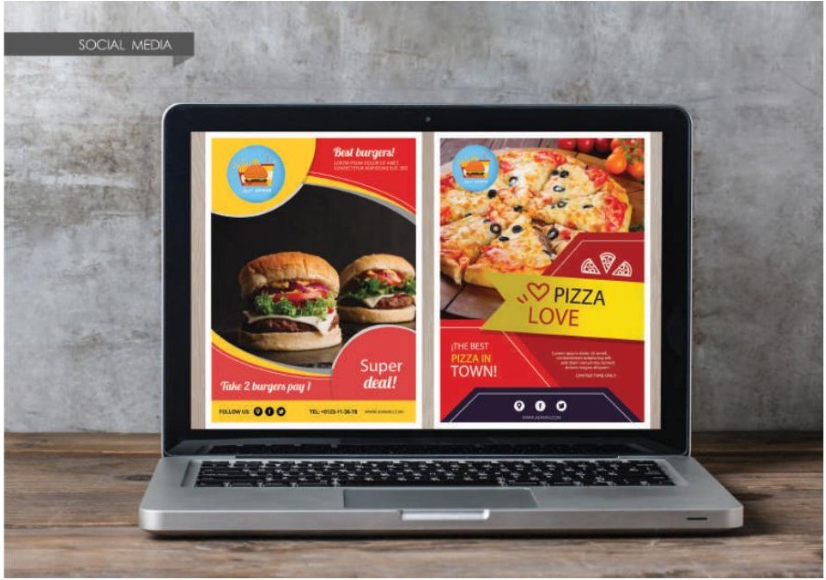 Restaurant promotion social media creative
